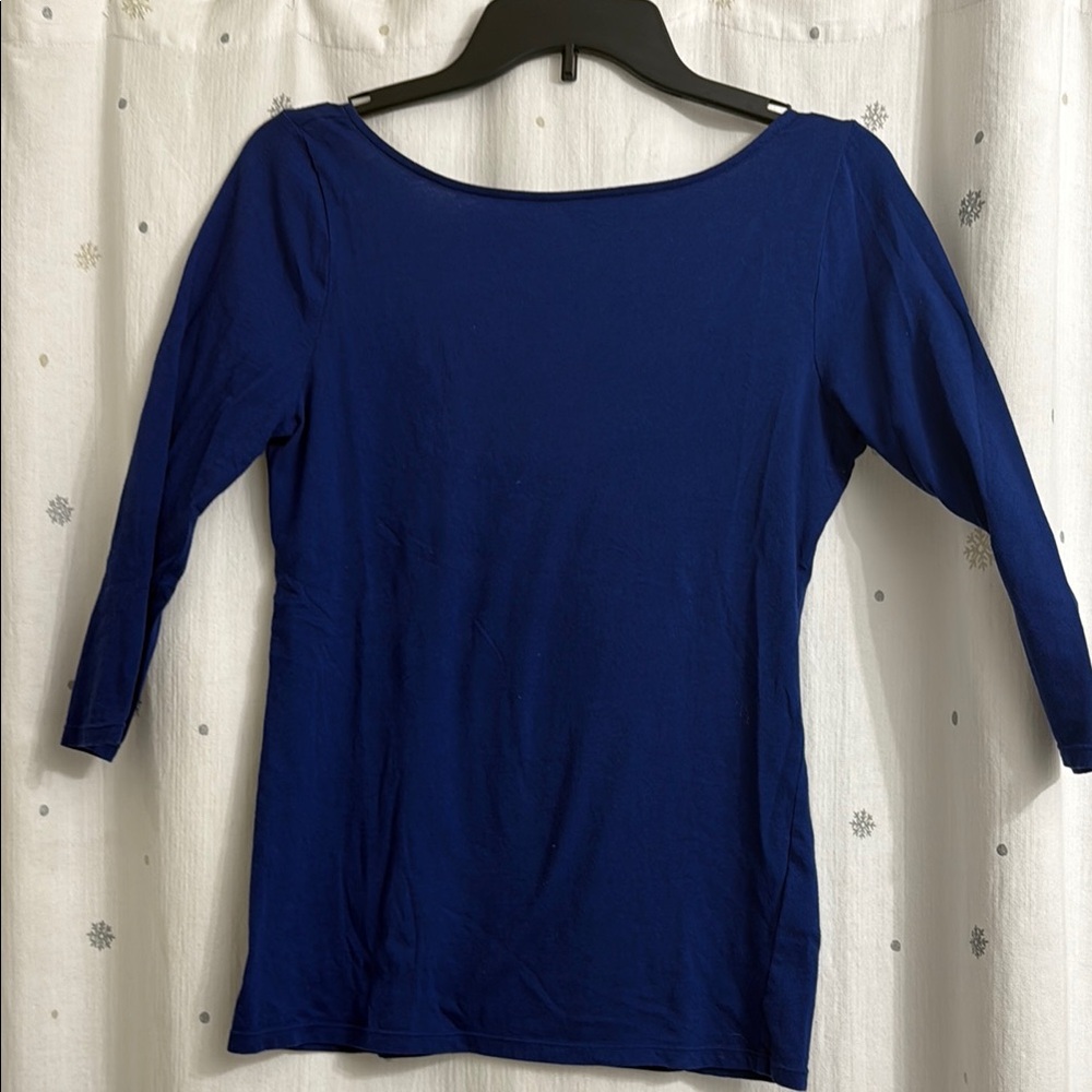 EUC Club Monaco ballet scoop back 3/4 sleeve